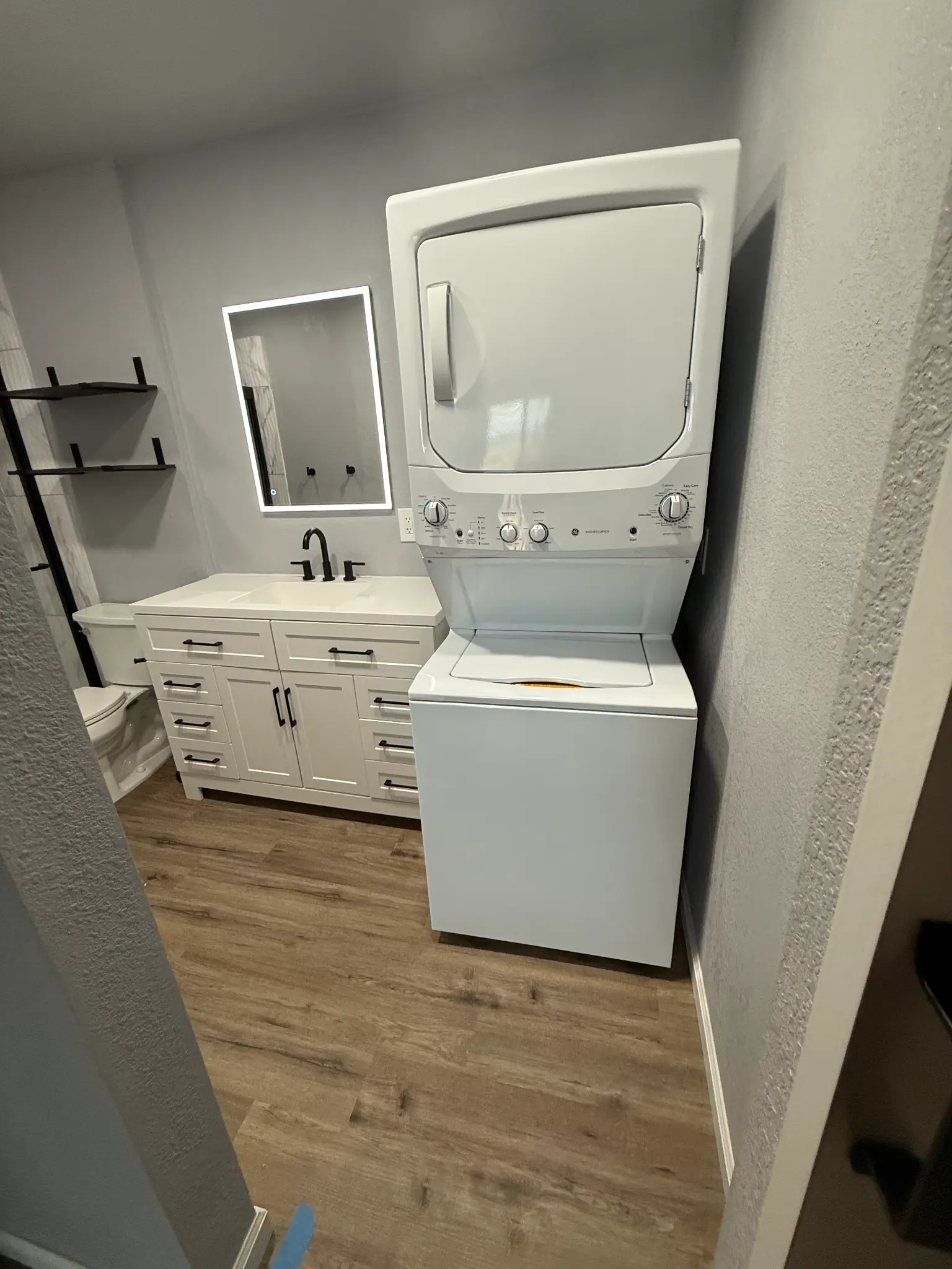 Bathroom and laundry remodel